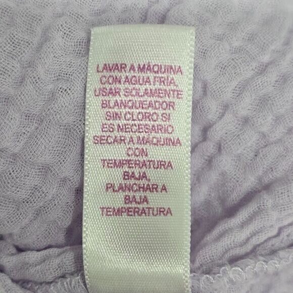 Velvet By Graham & Spencer Midi Dress Women Size Small Lilac Purple Gauze Cotton - Picture 9 of 13